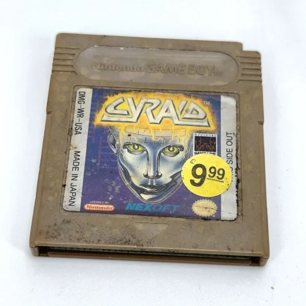 RARE Cyraid (Nintendo Game Boy, 1991) Video Game Cartridge - AS IS Untested